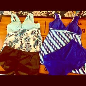 Two piece tankini with shorts L